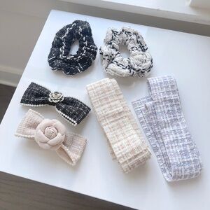 Tweed Coco Inspired Hair Accessories Set